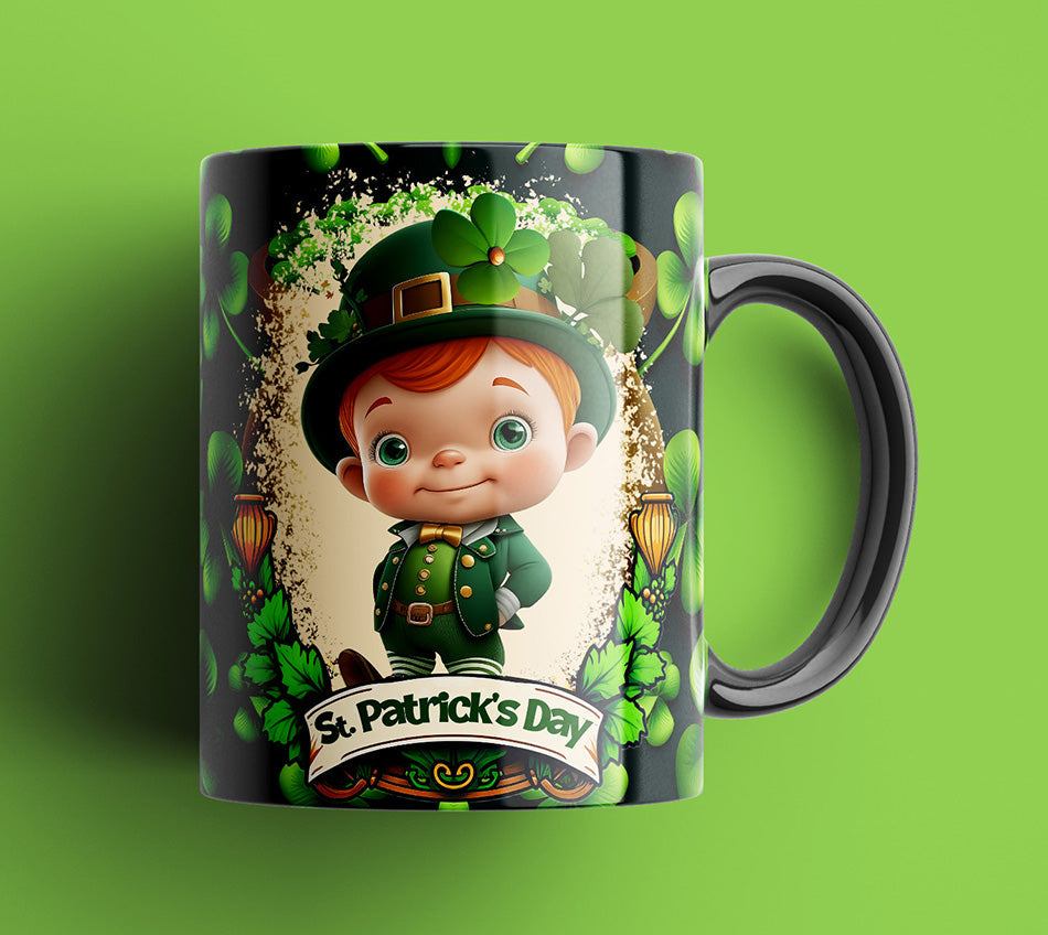 Little Boy ST. Patrick Day Mug