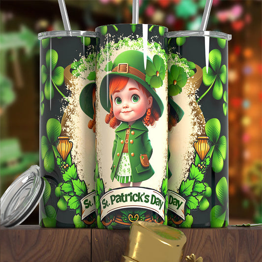 Little Girl ST. Patrick Day Tumbler