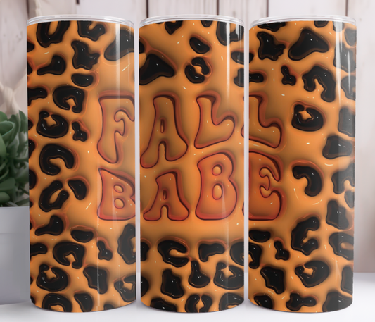 Fall Babe 3D Tumbler