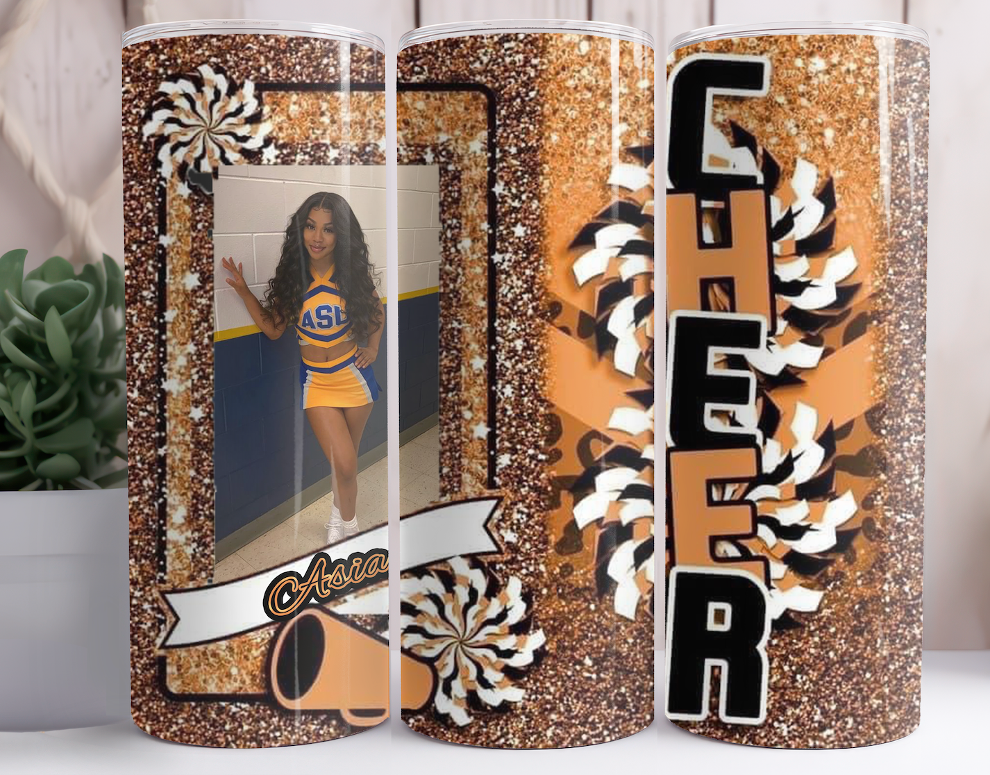 Custom Cheer Leader Tumblers