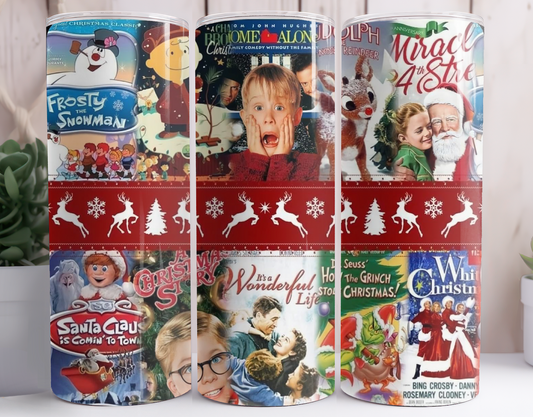 Christmas Movies Styled Tumbler