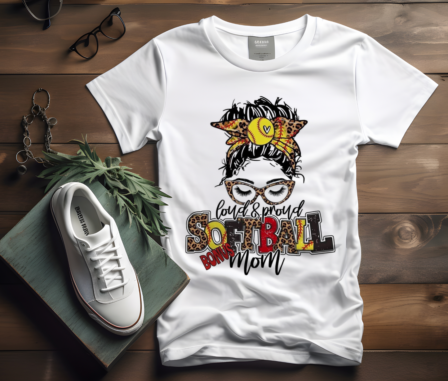 Softball Bonus Mom Tshirt