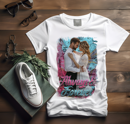 Custom Couples Center Design Tshirt