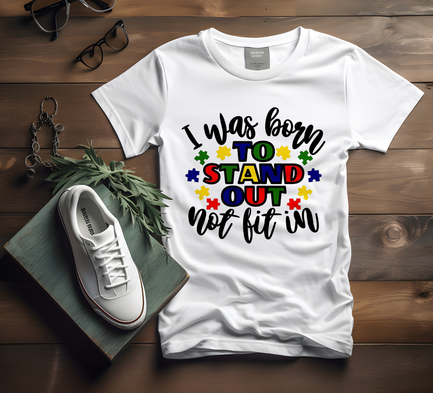 "Standing Out" Autism Honouring Tshirt