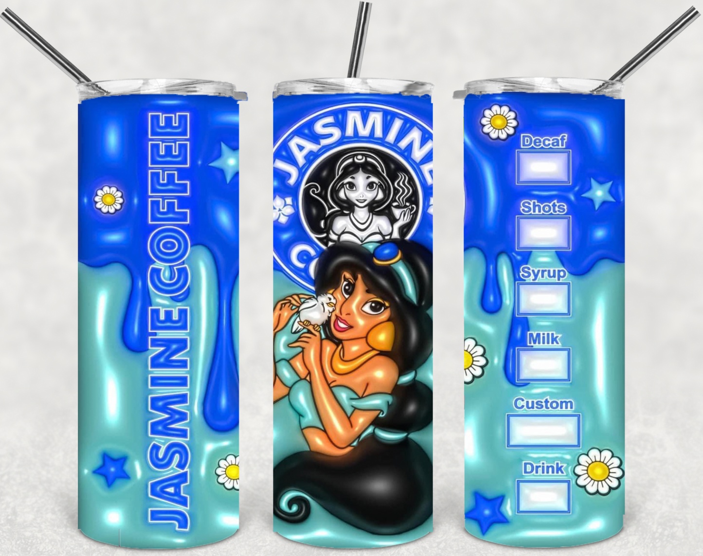 Princess Jasmine Starbucks Styled Tumbler