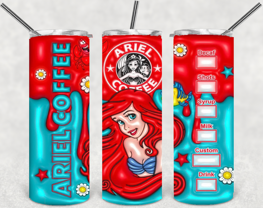 Ariel Starbucks Styled Tumbler