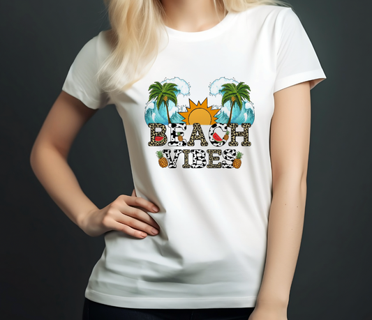 "Beach Vibes" Summer Tshirt