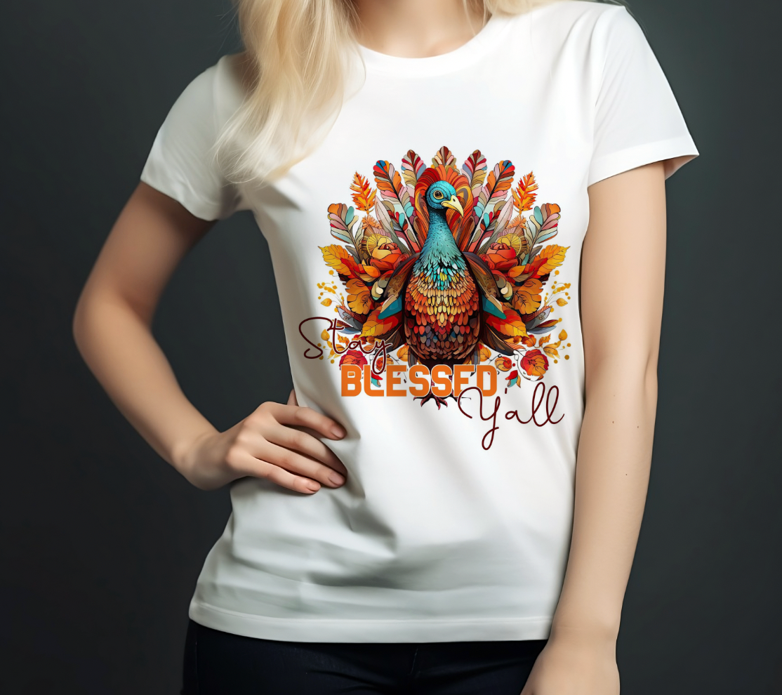 "Stay Blessed" Thanksgiving Tshirt