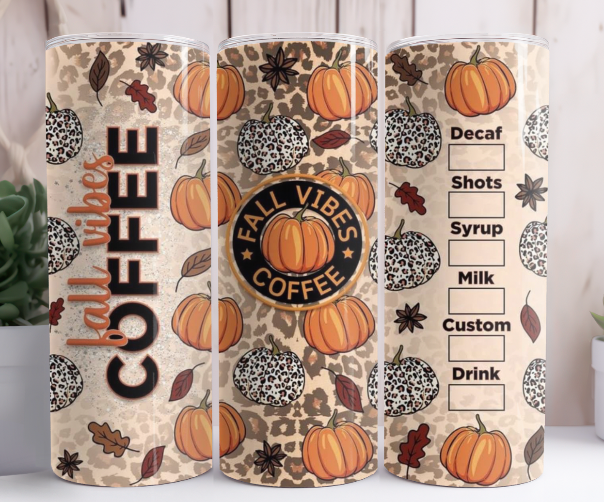 Starbucks Styled Fall Tumbler