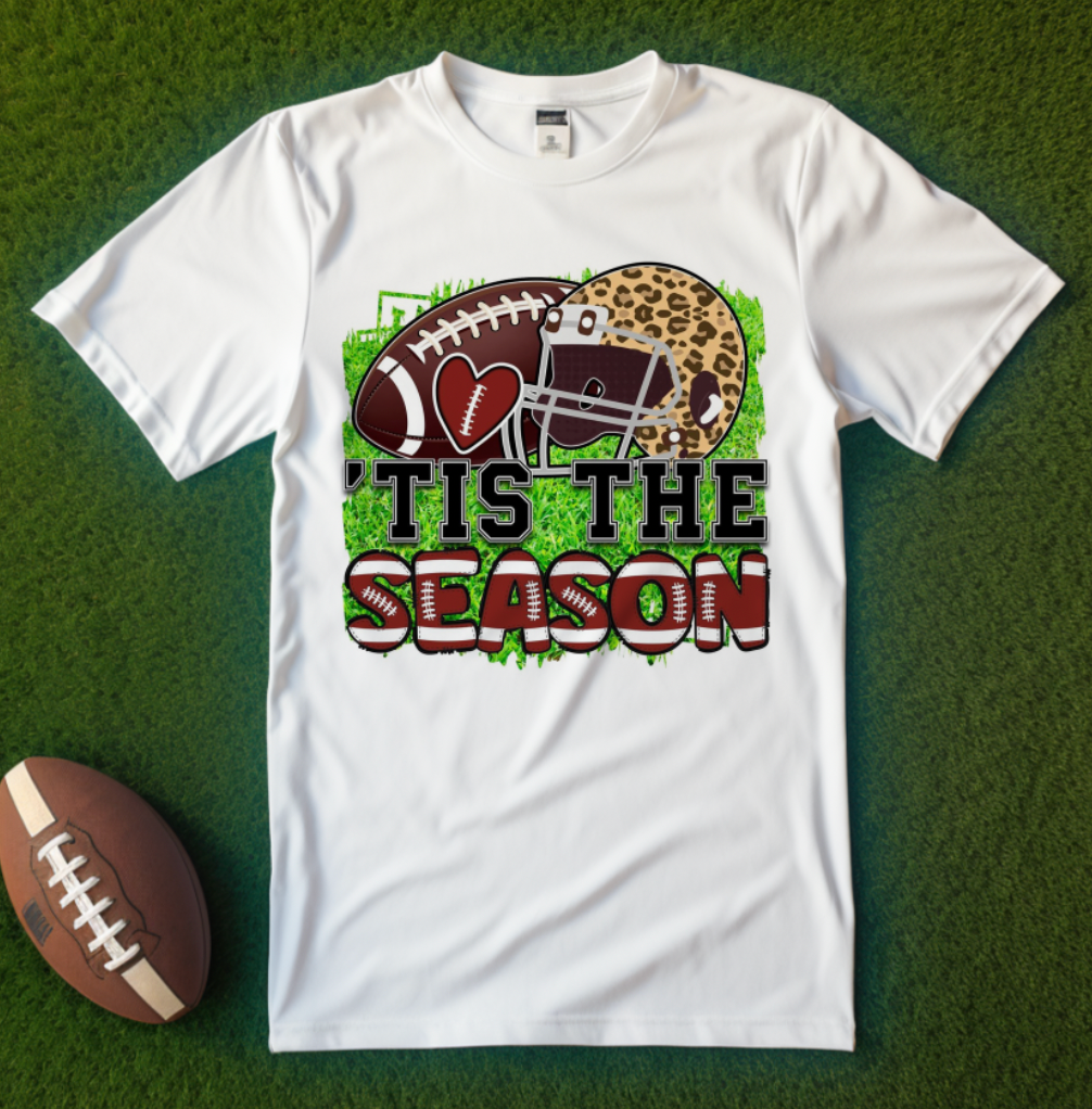 "Tis The Season" Football Tshirt