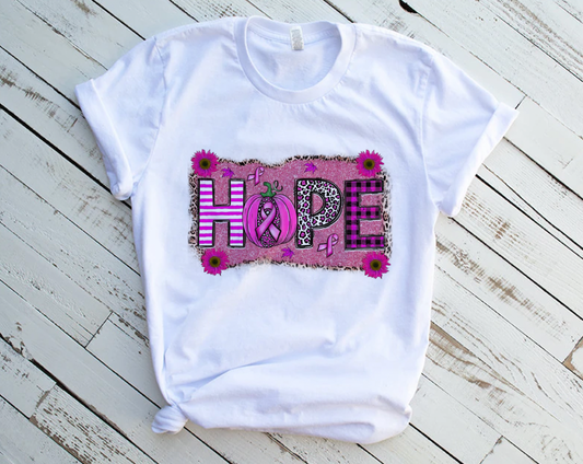 "Hope" Honouring Cancer Awareness Tshirts