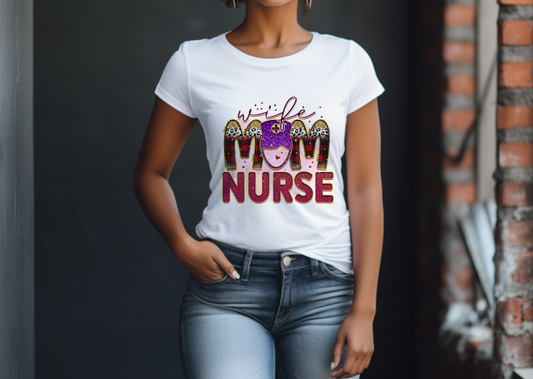 "Wife, Mom & Nurse" Tshirt