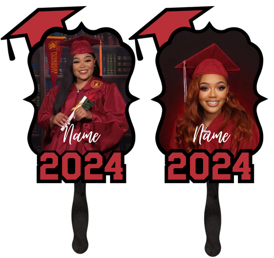 Custom Seniors Cap Designed Grad Fans