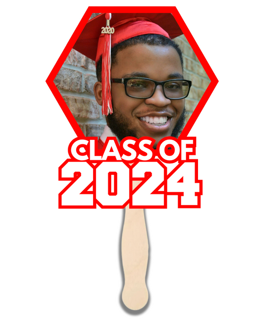 Custom "Big Head" Styled Grad Fan