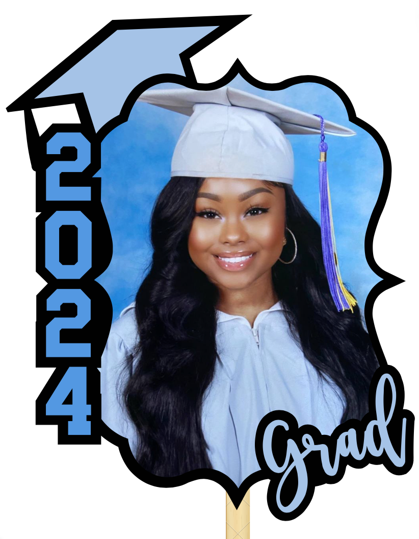 Custom Unique Border Grad Fan