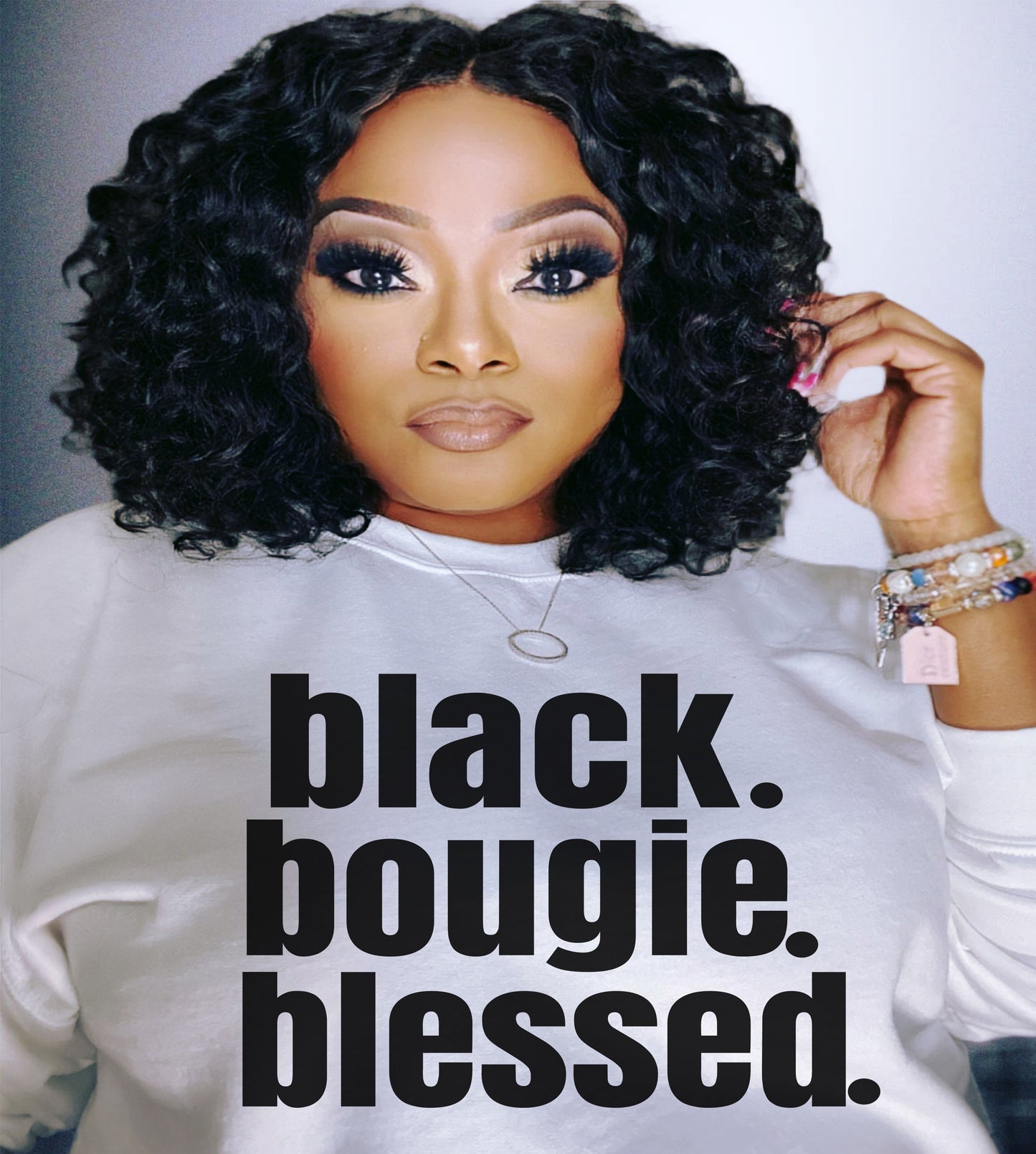 A Black Bougie Blessed Tshirt 1