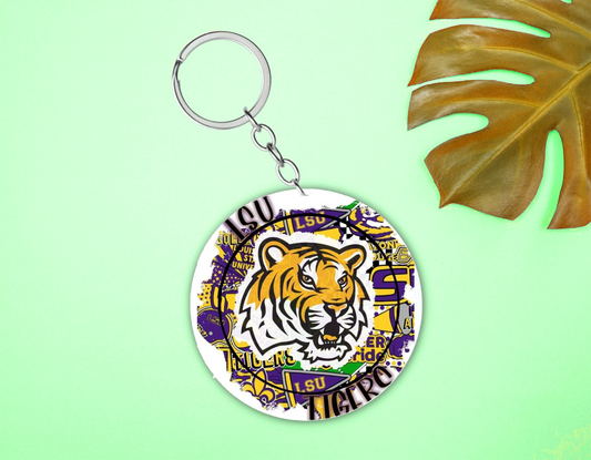 LSU & Alabama Crimson Keychains