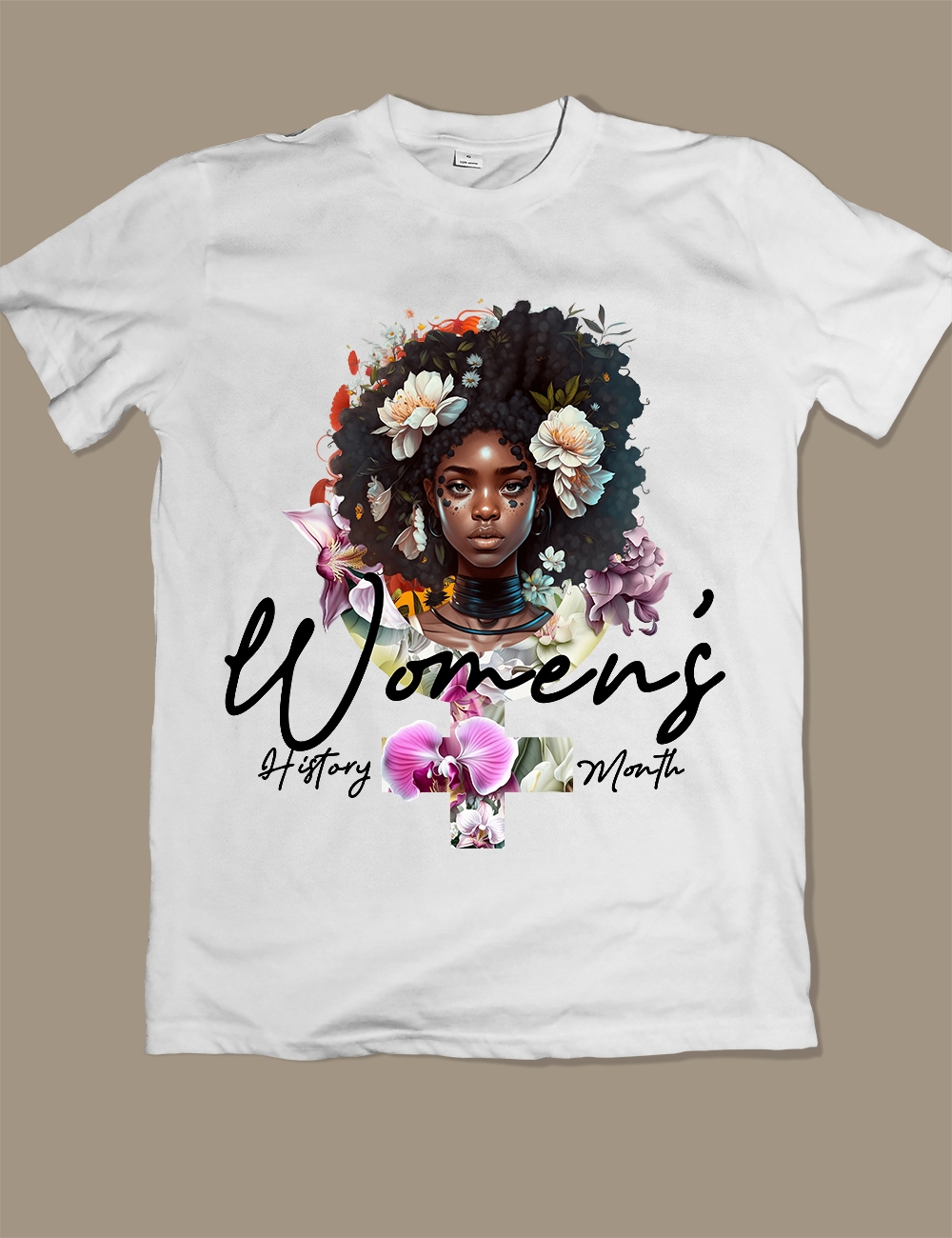 Women's History Month, White T-shirt