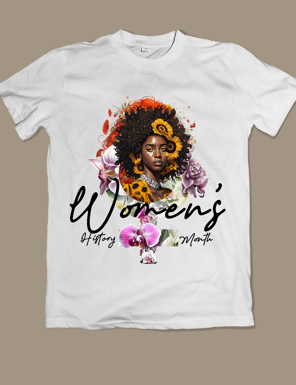 Women's History Month, White T-shirt