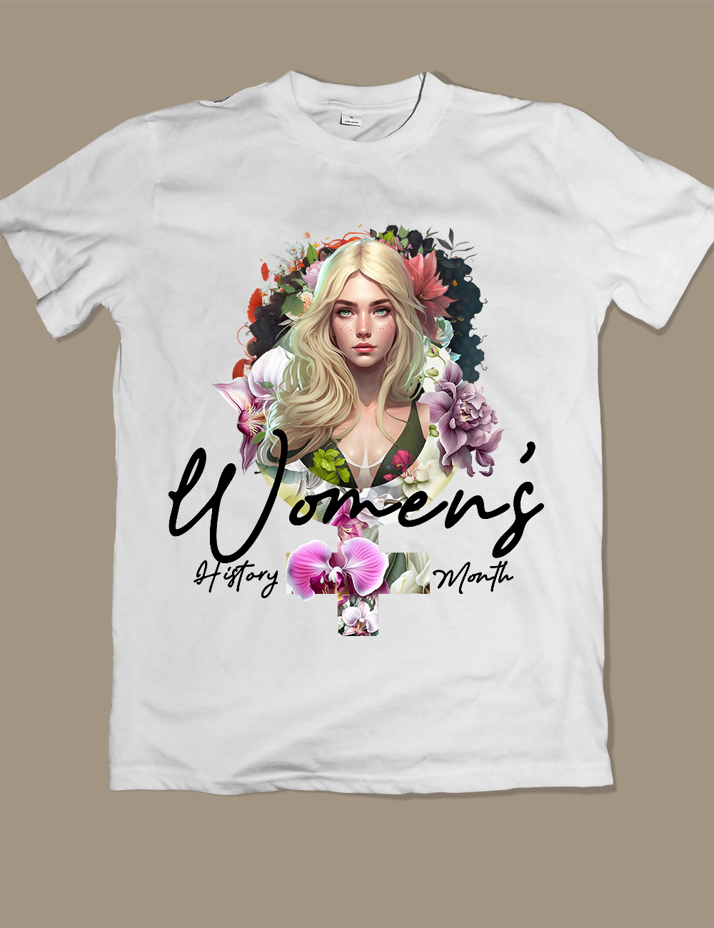 Women's History Month, White T-shirt