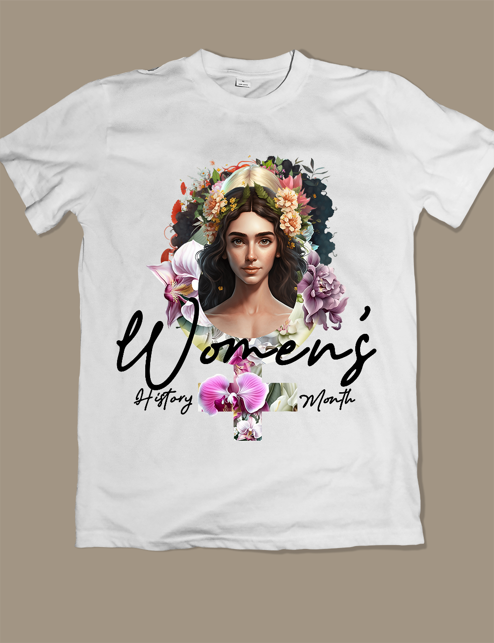 Women's History Month, White T-shirt