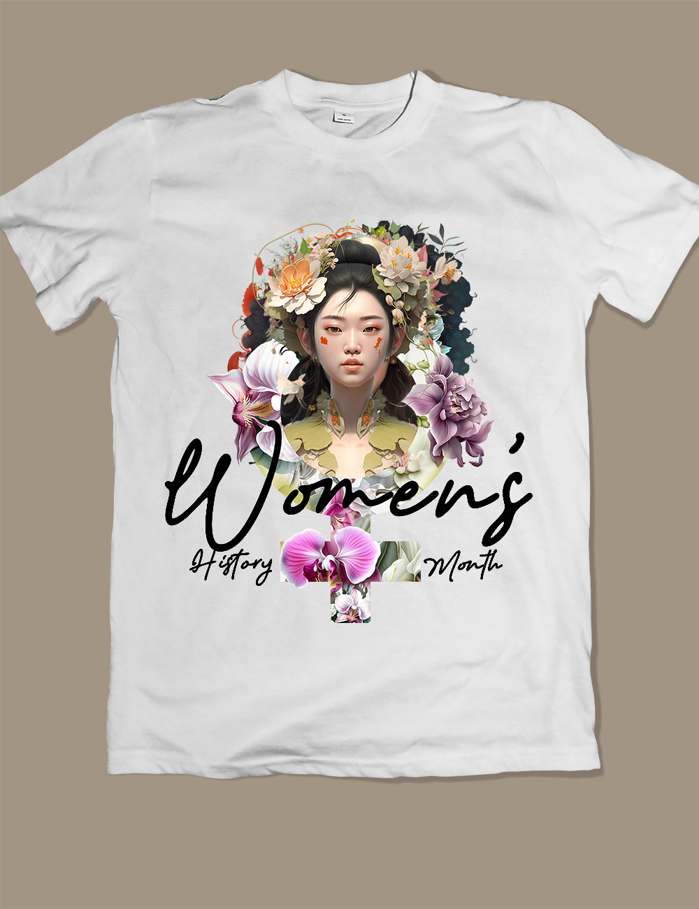 Women's History Month, White T-shirt