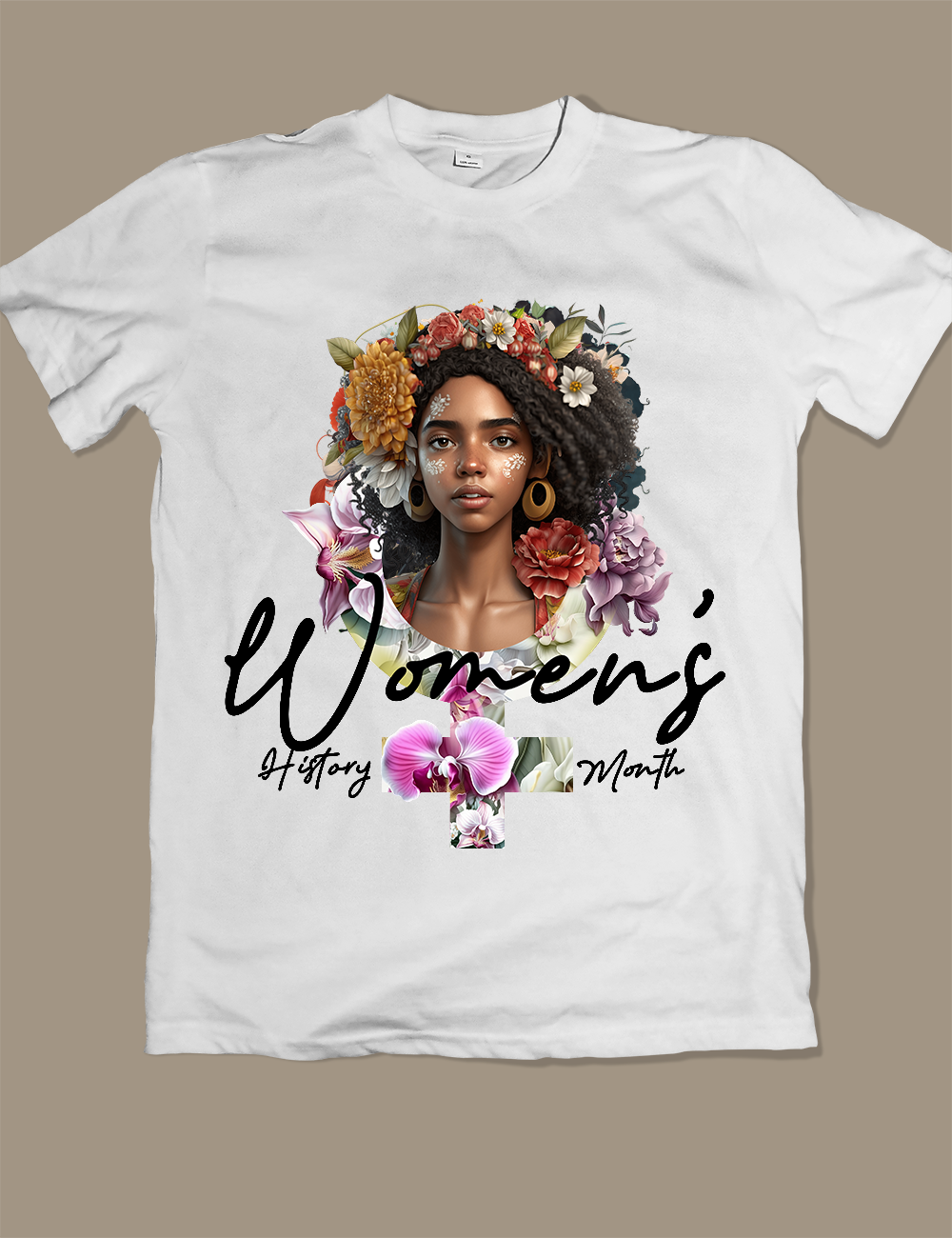 Women's History Month, White T-shirt