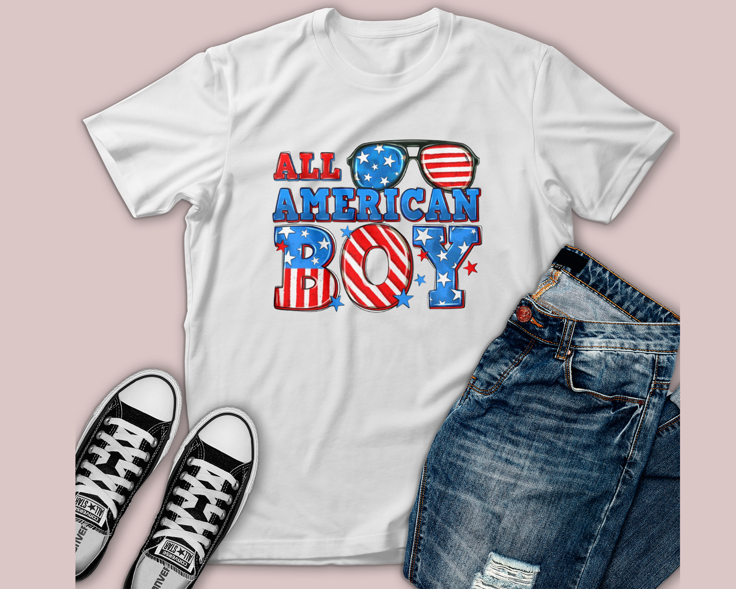 All American Boy 4th Of July Tshirt