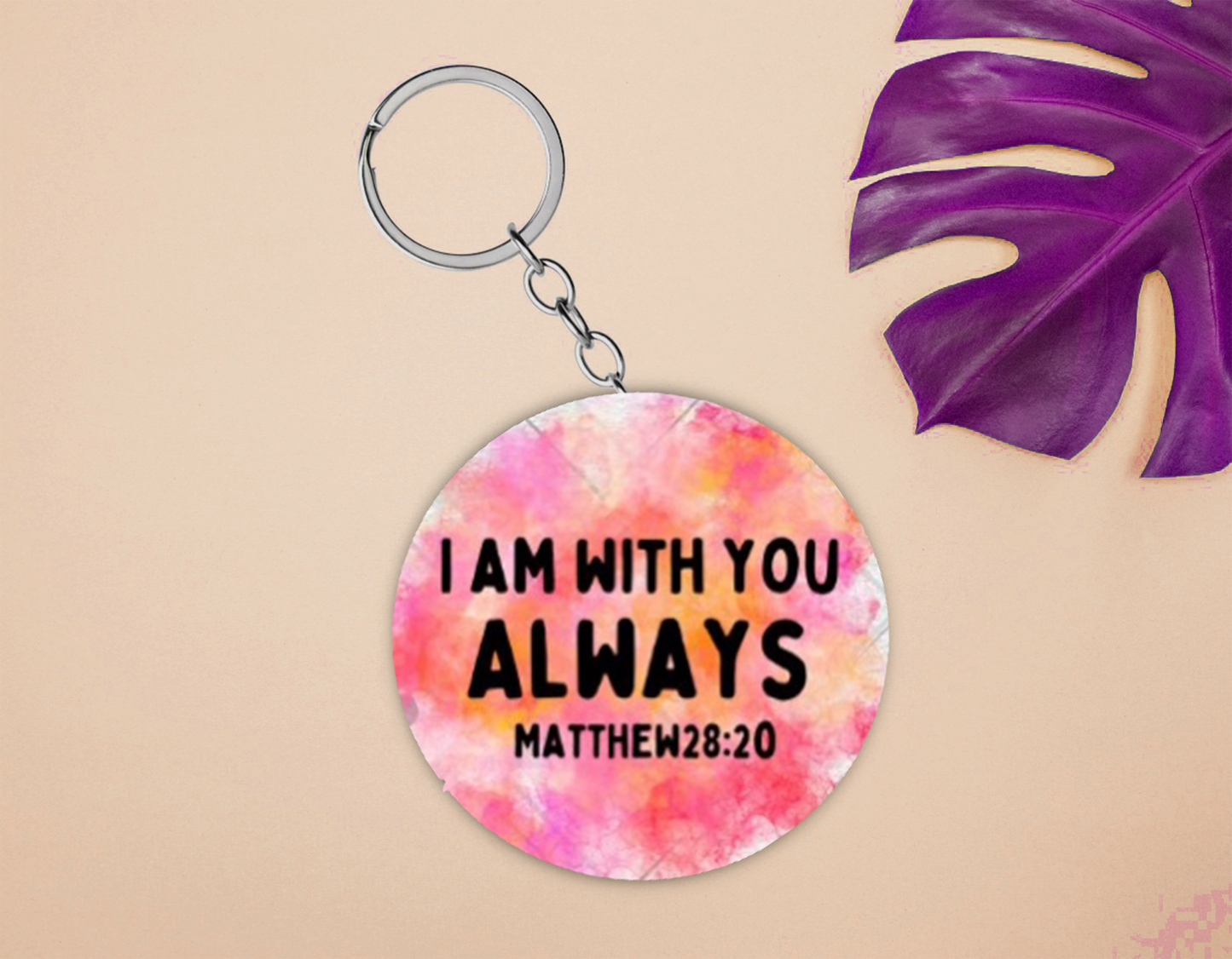 "God Is With You" Keychain