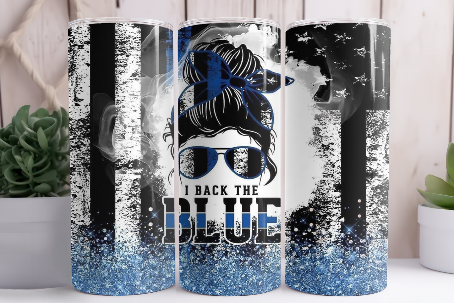 "Back The Blue" Police Tumbler