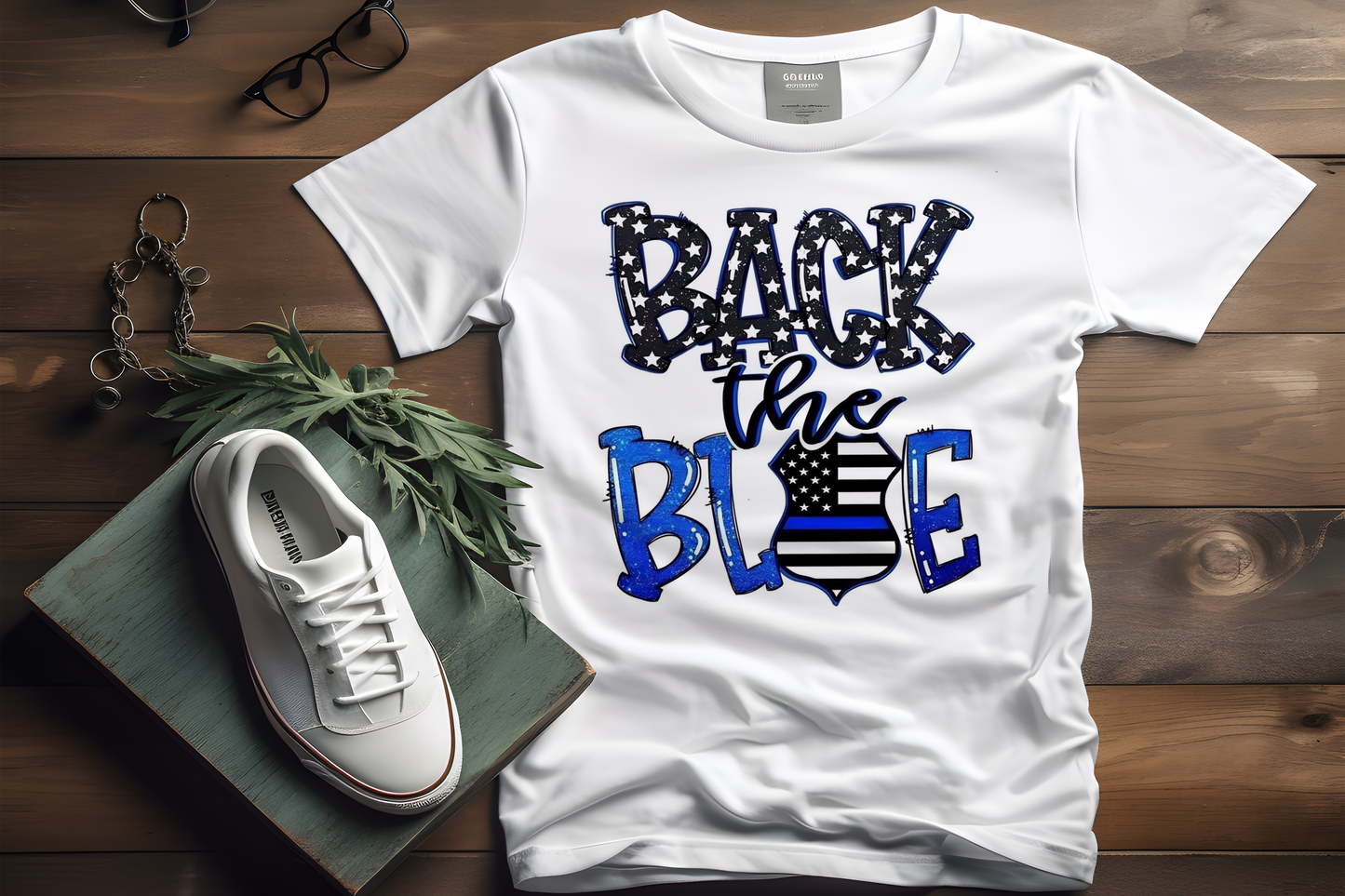 "Back The Blue" Police Tshirt