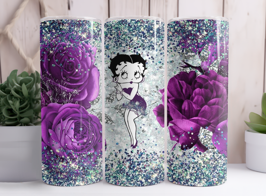 Purple Betty Boop Tumbler