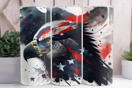 4th Of July Eagle Tumbler