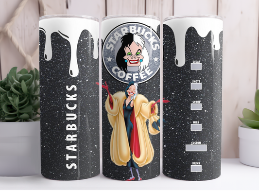 Cruella Starbucks Tumbler