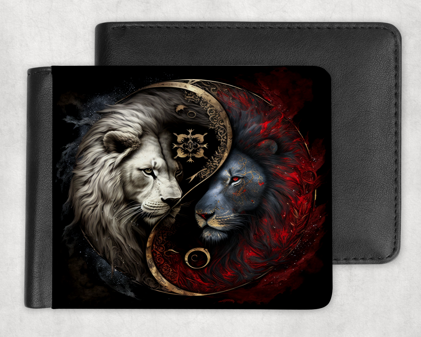 Blue & White Lion Wallet