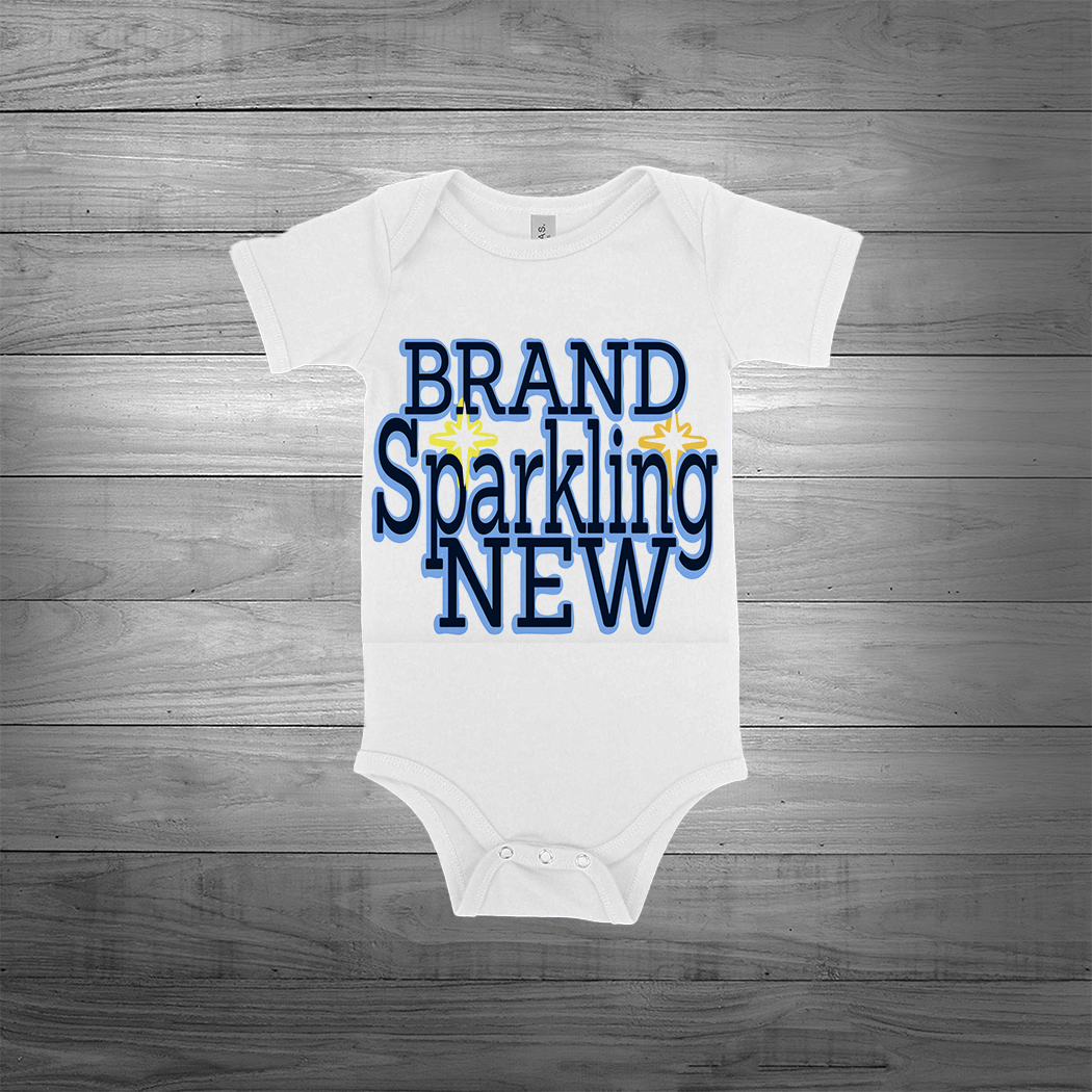 "Sparkling Brand New" Onesie