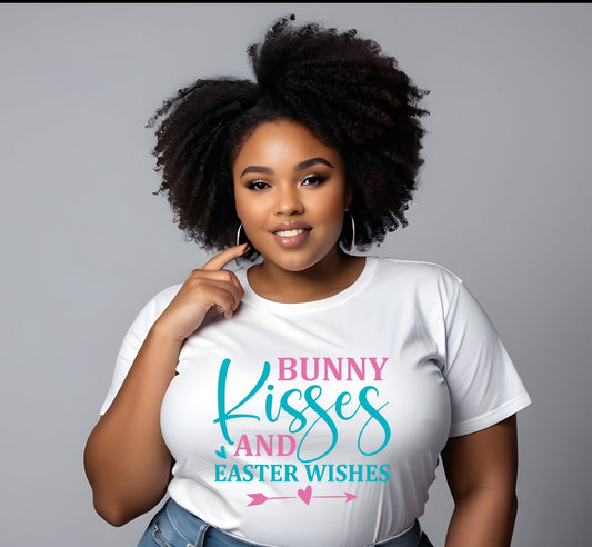 "Bunny Kisses And Easter Wishes" Tshirt