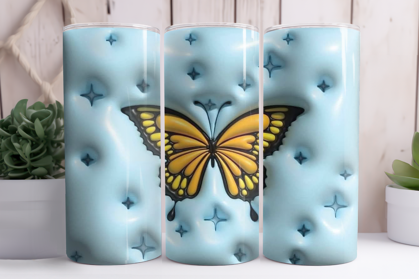 3D Butterfly Tumbler