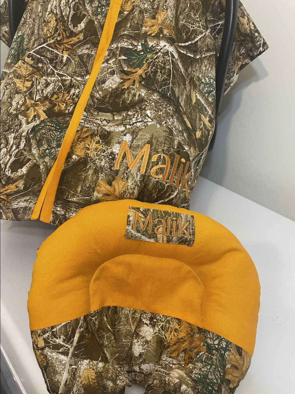 Personalized Rustic Baby Car Seat Cover (Copy)