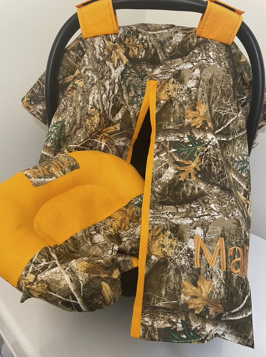 Personalized Rustic Baby Car Seat Cover (Copy)