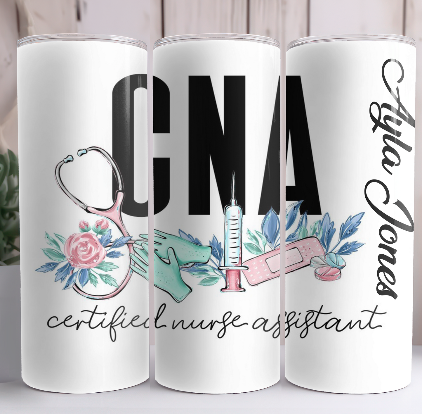 Custom CNA Nurse Tumbler