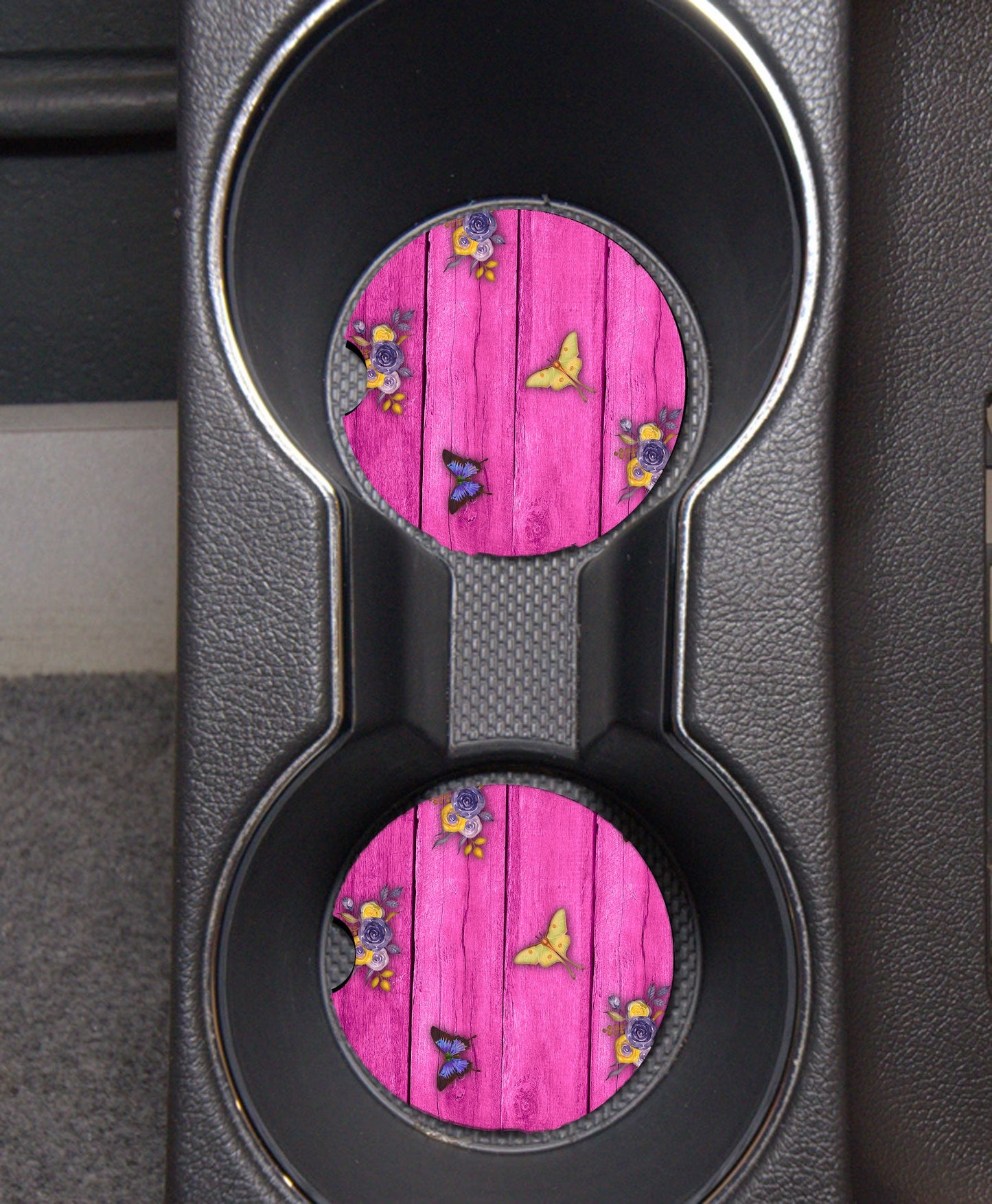 Butterfly Design Car Coaster