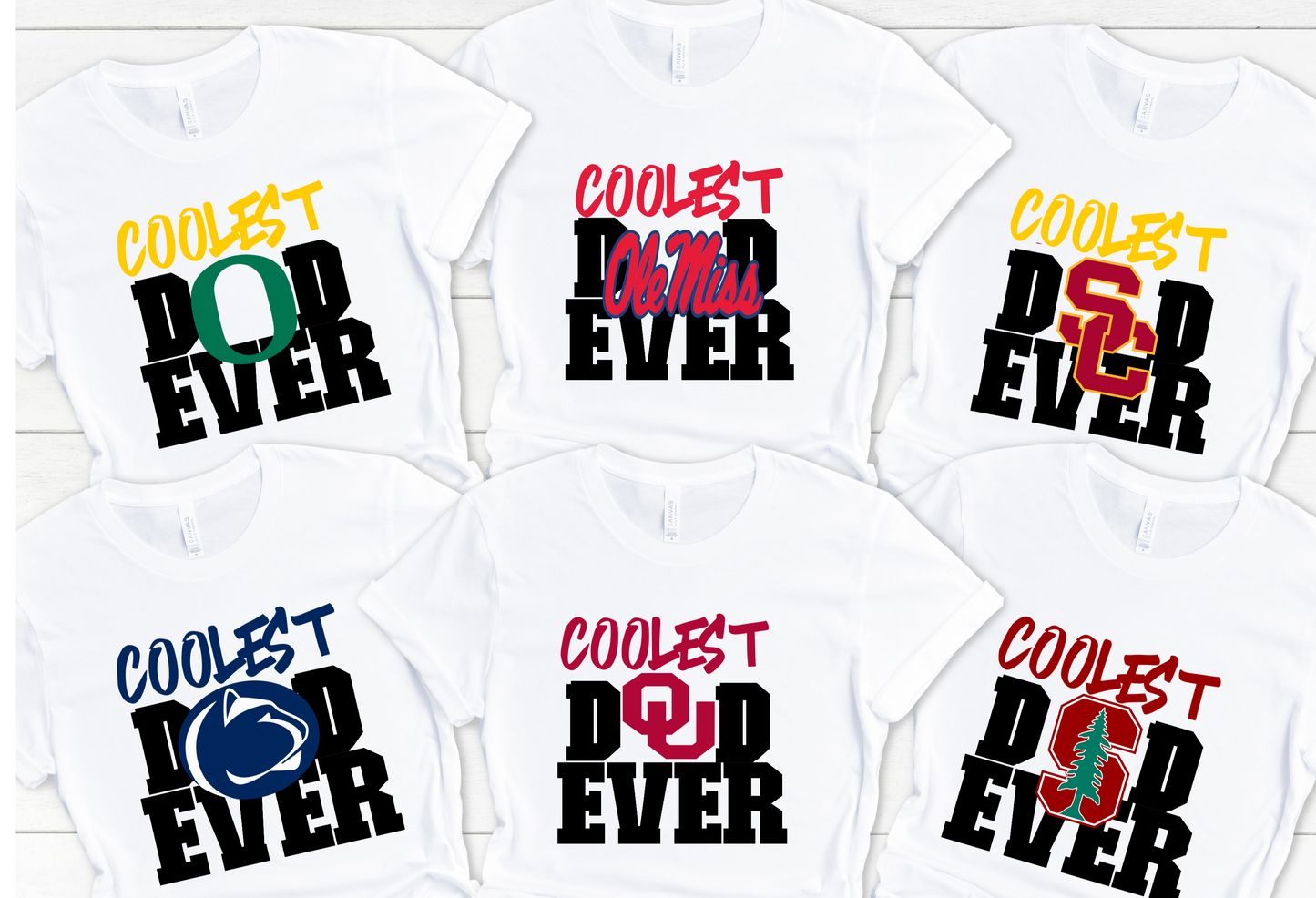 "Coolest College Dad Ever" Tshirt