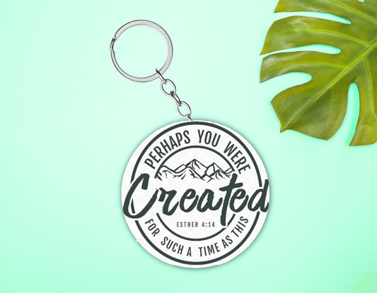 "Created Scripture" Keychain