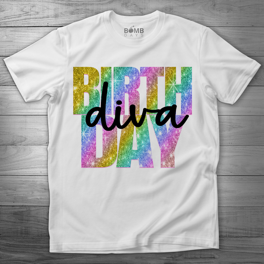 "Birthday Diva" Birthday Tshirt