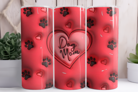 Dog Mom 3D Tumbler