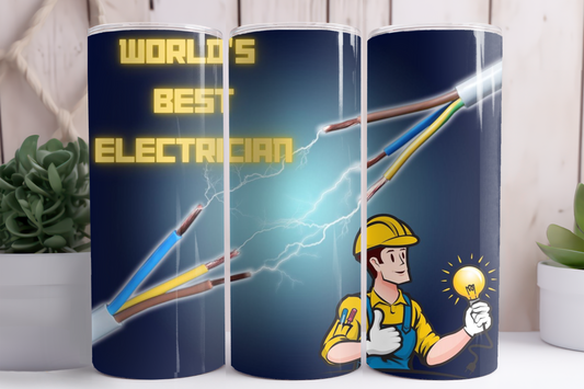 World's Best Electrician Tumbler