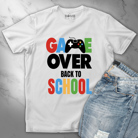 "Game Over Back To School"  Tshirts