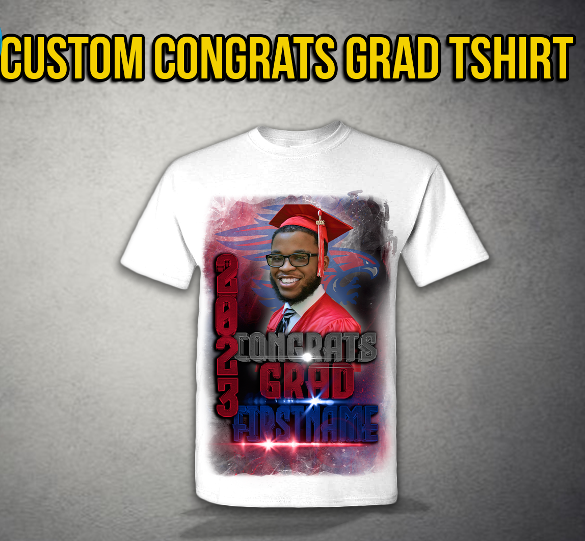 Custom Center Design Grad Tee