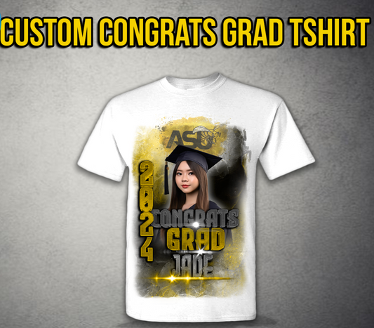 Custom Center Design Grad Tee